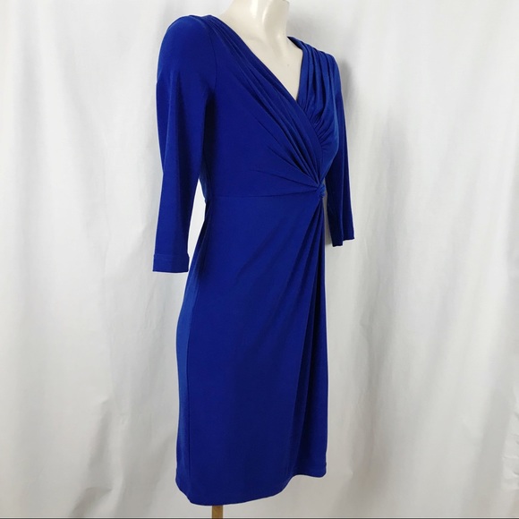 Adrianna Papell surplice twist midi dress 2P. B148 - Picture 3 of 8